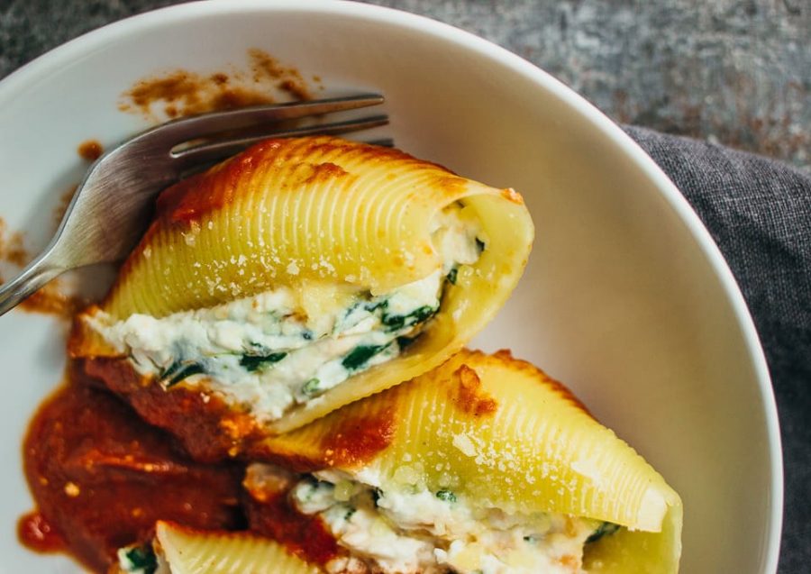 Easy Ricotta Cheese Stuffed Shells With Spinach Salt And Sugar 9976