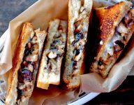 Grilled Cheese Sandwiches with Sautéed Mushrooms