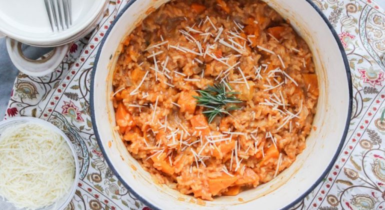 Baked Butternut Squash Risotto
