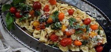 Tortellini with Blistered Tomatoes