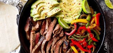 Chili Lime Steak Fajitas