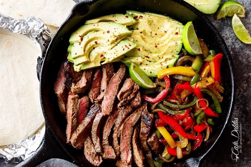 Chili Lime Steak Fajitas Salt and Sugar