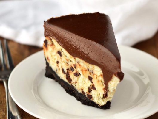 Chocolate Chip Cheesecake with Chocolate Mousse