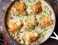 Creamy Parmesan Herb Chicken Mushroom