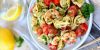 Easy Pesto Shrimp Tortellini Salad