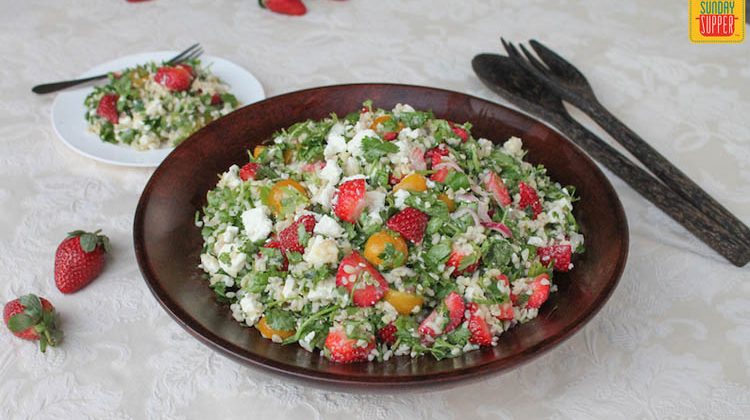 Feta and Strawberry Tabouleh