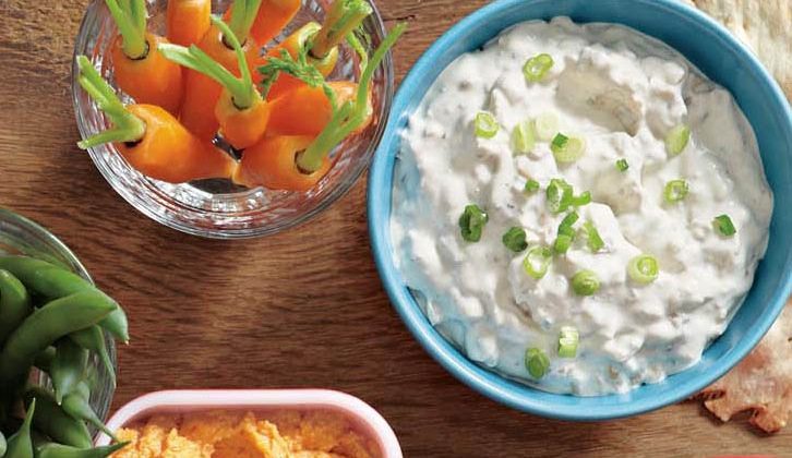 French Onion and Blue Cheese Dip