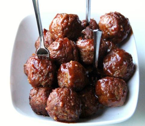 Honey Garlic Crockpot Meatballs