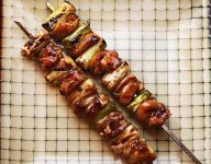 Japanese Chicken Skewers With Scallion