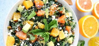 Orange, Avocado, and Kale Quinoa Salad