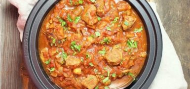 Slow Cooker Persian Lamb and Eggplant Stew