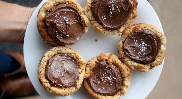 Chocolate Double Peanut Butter Cookie Cups