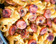 Beer Cheese and Sausage Pasta