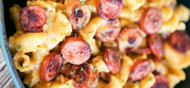 Beer Cheese and Sausage Pasta