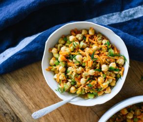 Chickpea Salad with Carrots and Dill