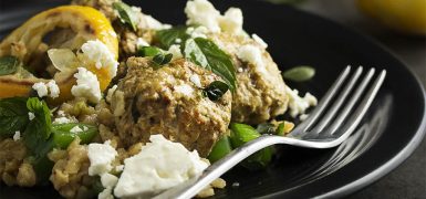 Greek Lamb Meatballs and Rice