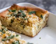 Roasted Cauliflower And Ricotta Grandma Pie