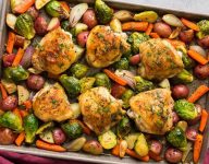 Sheet Pan Roasted Chicken with Root Vegetables