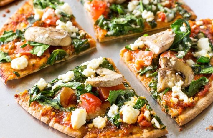 Spinach and Feta Pita Pizza | Salt and Sugar