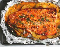 Baked Thai Pineapple Salmon in Foil