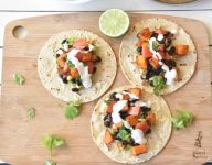 Barbecue Spiced Sweet Potato and Black Beans Tacos