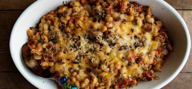 Cheesy Italian Baked Cannelini Beans