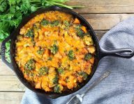 Chicken Skillet with Sweet Potatoes and Wild Rice