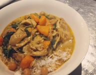 Coconut Basil Chicken Curry