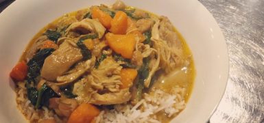 Coconut Basil Chicken Curry