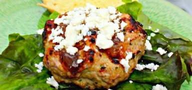 Habanero Peach Pork Burgers