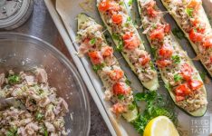 Healthy Zucchini Tuna Melts
