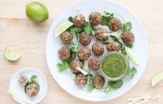 Indian Lamb Meatballs with Mint, Coriander, and Lime Chutney