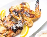 Lemon Garlic Grilled Chicken Wings