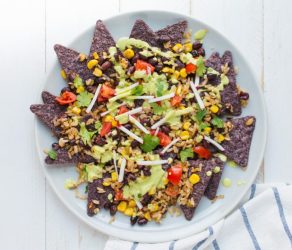 Mexican Fried Rice Nachos