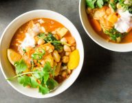 Moroccan-Spiced Sweet Potato and Chickpea Stew