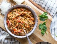 One Pot Creamy Tomato Orzo