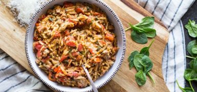 One Pot Creamy Tomato Orzo