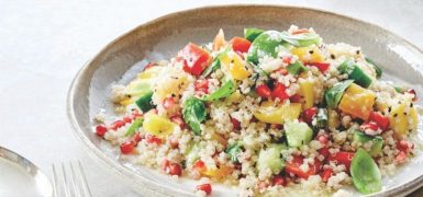 Quinoa Flakes, Flour & Seeds Salad