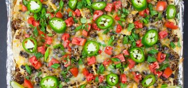 Sheet Pan Beef Nachos