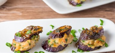 Shrimp Stuffed Eggplant