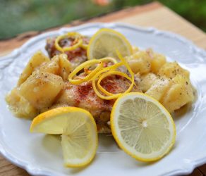 Slow Cooker Lemon and Potato Chicken