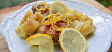 Slow Cooker Lemon and Potato Chicken