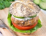 Spiced Lamb Burgers with Cucumber & Mint Raita