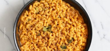 Spicy Garlicky Korean Mac and Cheese with Gochujang