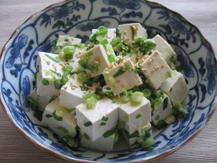 Spring Onion & Tofu Salad Salt and Sugar