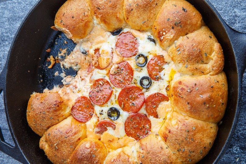 Stuffed Crust Pizza Dip Salt and Sugar
