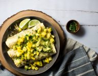 Tropical Chipotle Chicken Enchiladas