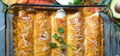 Turkey Black Bean Enchilada Bake