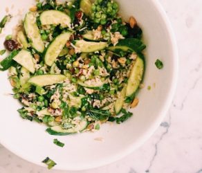 Brown Rice Cranberry and Pistachio Salad