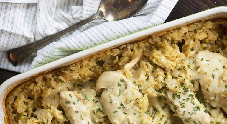 Creamy French Onion Chicken and Rice